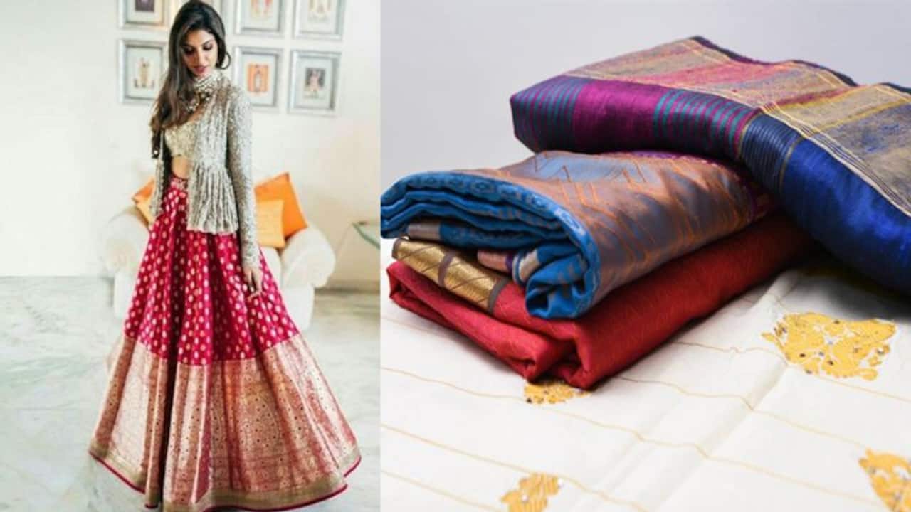 Banarasi Saree Styling Ideas: घर पर पड़ी पुरानी बनारसी साड़ी का ऐसे करें  इस्तेमाल, नहीं हटेगी लोगों की नजर | how to make stylish dresses from old  banarasi saree | TV9 Bharatvarsh