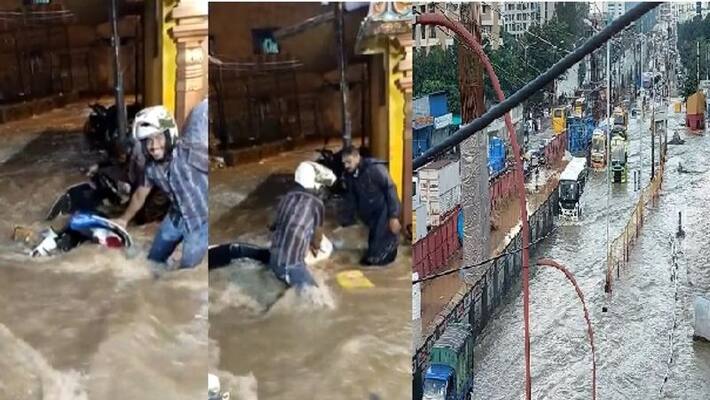 flood in Bengaluru due to five hours of continuous heavy rain flood in Bengaluru due to five hours of continuous heavy rain