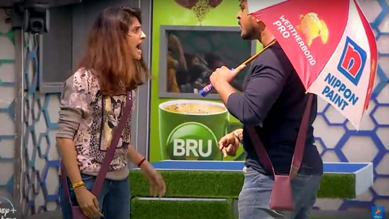 azeem and ayesha fight in biggboss house viral video 
