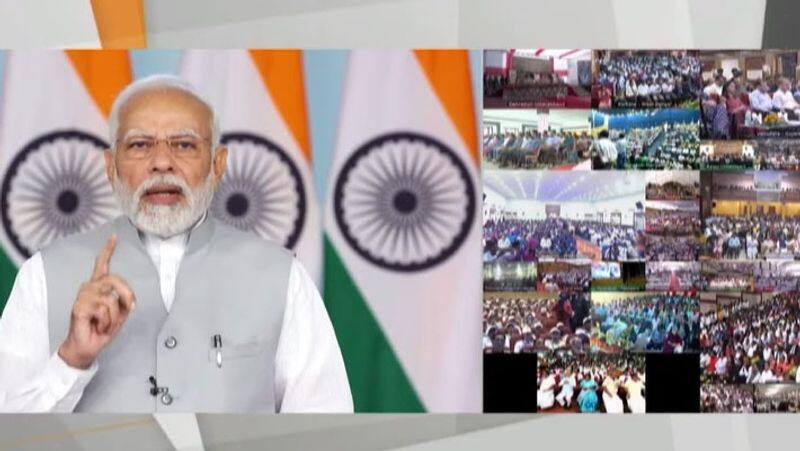 PM Modi announces the commencement of the 'Rojgar Mela,' with 75,000youths receiving appointment orders.