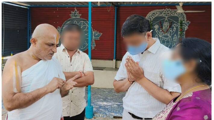 chilkur balaji temple priest invites DAV school incident victims parents and worships deity chilkur balaji temple priest invites DAV school incident victims parents and worships deity