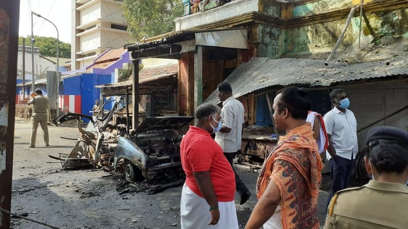 Police are investigating the car explosion in Coimbatore.