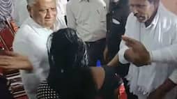Viral video: Karnataka minister slaps woman pleading for land