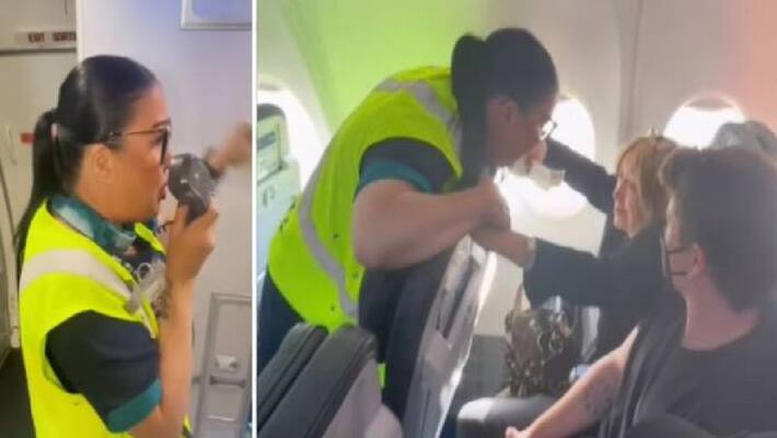 Flight attendant emotional after meet her favorite teacher on Airplane almost 30 years later in Canada ckm Flight attendant emotional after meet her favorite teacher on Airplane almost 30 years later in Canada ckm