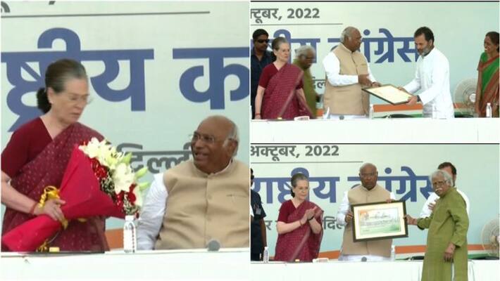 Emotional moment for me, son of labourer takes over Congress chief: Mallikarjun Kharge Emotional moment for me, son of labourer takes over Congress chief: Mallikarjun Kharge