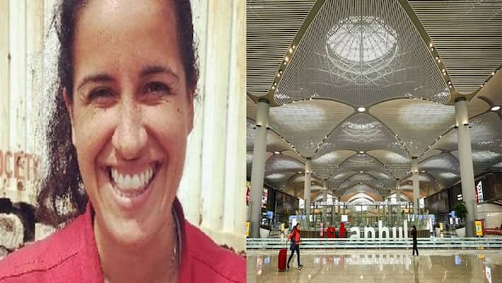 A woman period started at Istanbul airport, she did not get sanitary pad dva A woman period started at Istanbul airport, she did not get sanitary pad dva