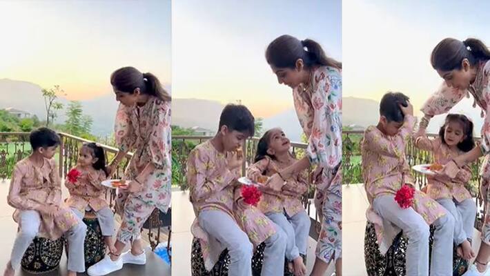 Sweetness of Bhai Dooj at Shilpa Shetty house cute Samisha performed Bhai Viaan aarti watch video rps Sweetness of Bhai Dooj at Shilpa Shetty house cute Samisha performed Bhai Viaan aarti watch video rps