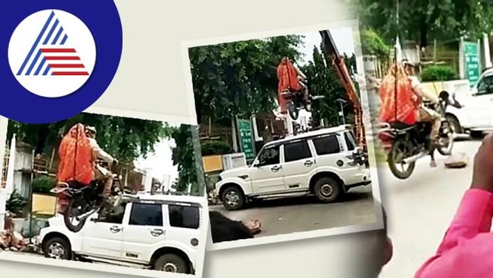 Desi Couple Uses Forklift to 'Fly' Over a Car During Pre-Wedding Shoot, Video Goes Viral Desi Couple Uses Forklift to 'Fly' Over a Car During Pre-Wedding Shoot, Video Goes Viral