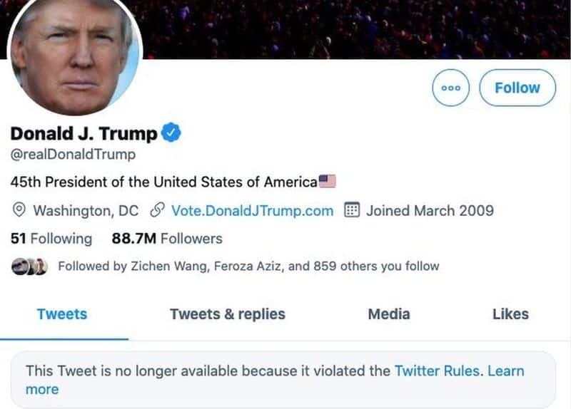 The bogus Twitter account for Donald Trump becomes widely popular online.