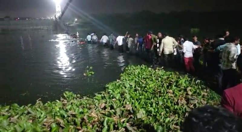 Gujarat 32 dead as 100-year-old suspension bridge collapses in Morbi rescue operation underway snt