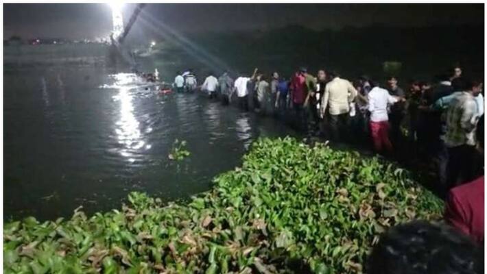 Gujarat 140 years old bridge collapsed in Morbi, Top leaders comments on accident, DVG Gujarat 140 years old bridge collapsed in Morbi, Top leaders comments on accident, DVG