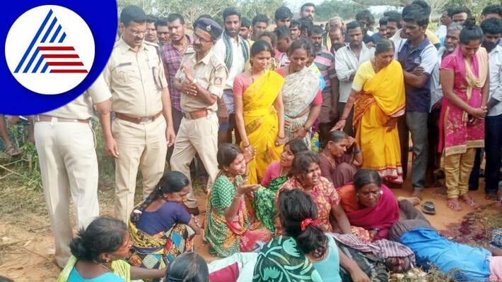 tractor overturned three died on the spot mysuru gvd tractor overturned three died on the spot mysuru gvd