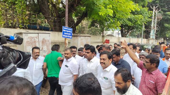 BJP state president Annamalai visited the car blast site in Coimbatore BJP state president Annamalai visited the car blast site in Coimbatore