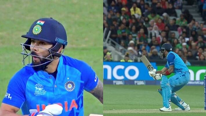 T20 World Cup KL Rahul Virat Kohli Fifty powers India set 185 runs target to Bangladesh kvn T20 World Cup KL Rahul Virat Kohli Fifty powers India set 185 runs target to Bangladesh kvn