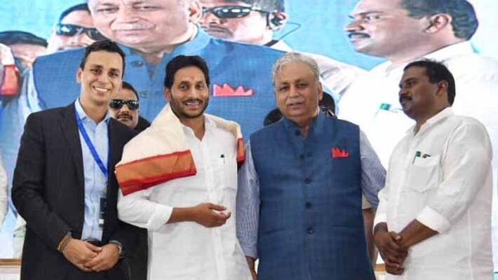 CM YS Jagan lays foundation for ethanol plant CM YS Jagan lays foundation for ethanol plant