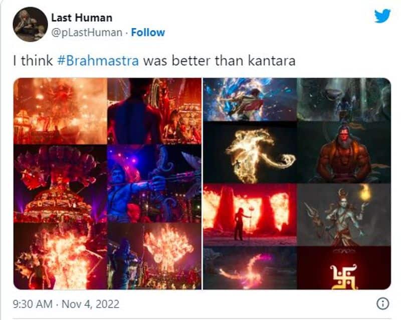 Ranbir Kapoor Brahmastra is better than Rishab shetty kantara says ott netizens vcs 