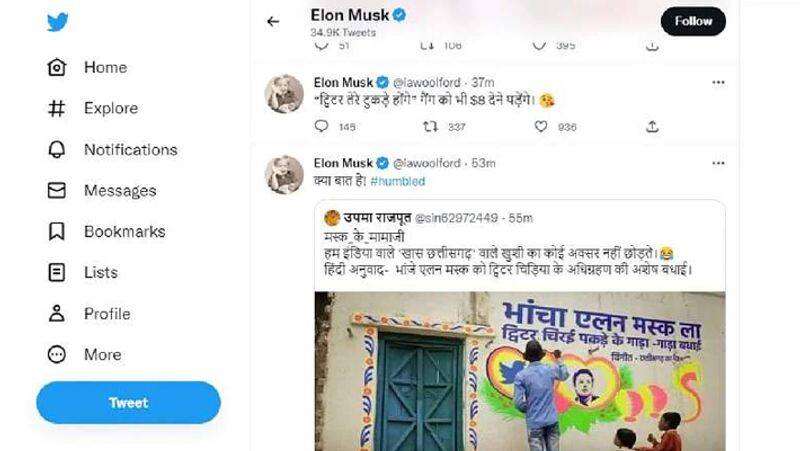 Twitter suspended Elon Musk clone Account named iawoolford checkout musk funny bhojpuri post AKA