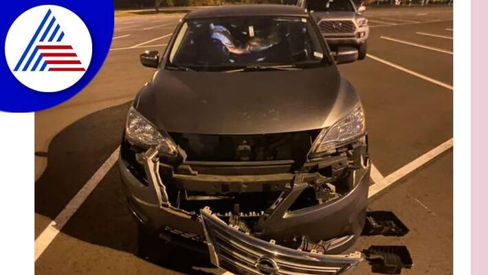 Man rams into parked car and put sorry note and compensation in Florida akb Man rams into parked car and put sorry note and compensation in Florida akb