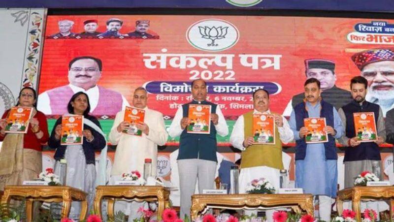 BJP releases party manifesto for Himachal Pradesh assembly election 2022
