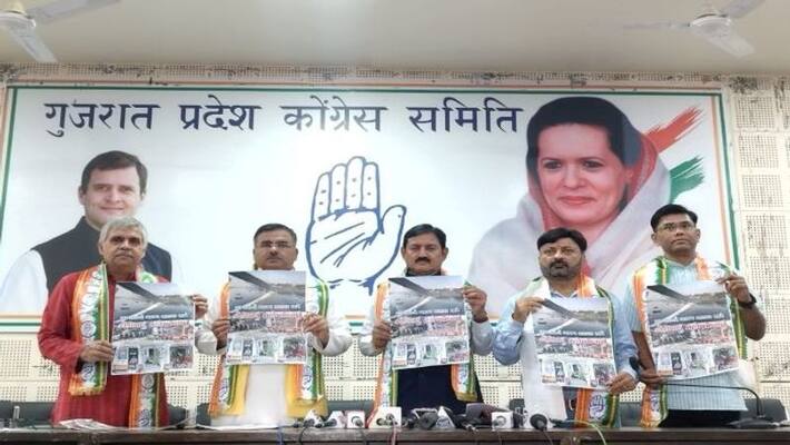 Gujarat Assembly Election 2022 congress leader son spray ink on bharat singh solanki apa Gujarat Assembly Election 2022 congress leader son spray ink on bharat singh solanki apa