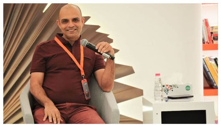 GR Indugopan at Sharjah book fair GR Indugopan at Sharjah book fair