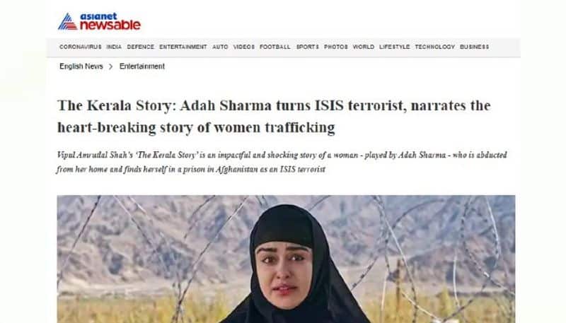Kerala woman joined ISIS Viral video is clipped from The Kerala Story film teaser mnj 