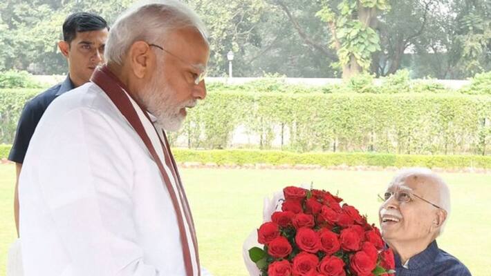 pm modi visits lk advani on birthday says role in building bjp unparalleled ash pm modi visits lk advani on birthday says role in building bjp unparalleled ash