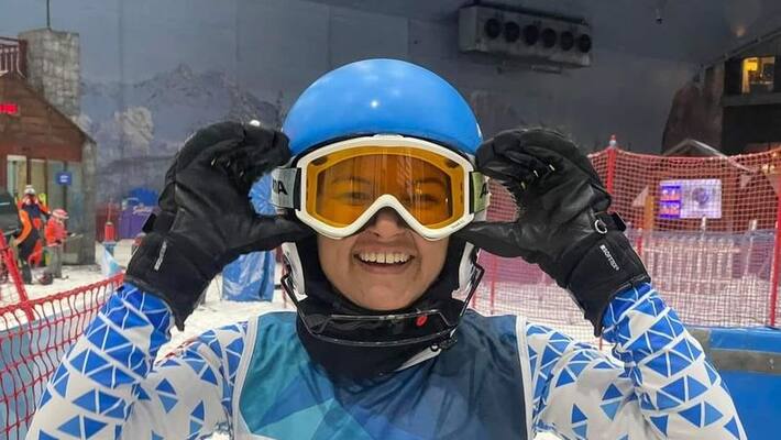 aanchal thakur grabbing third consecutive silver for india in timor leste fis alpine ski championship mda aanchal thakur grabbing third consecutive silver for india in timor leste fis alpine ski championship mda