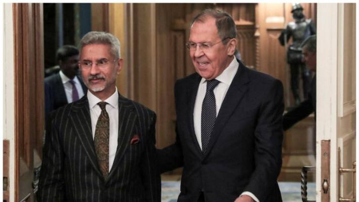External Affairs Minister S Jaishankar and Russian Foreign Minister Sergei Lavrov meeting External Affairs Minister S Jaishankar and Russian Foreign Minister Sergei Lavrov meeting