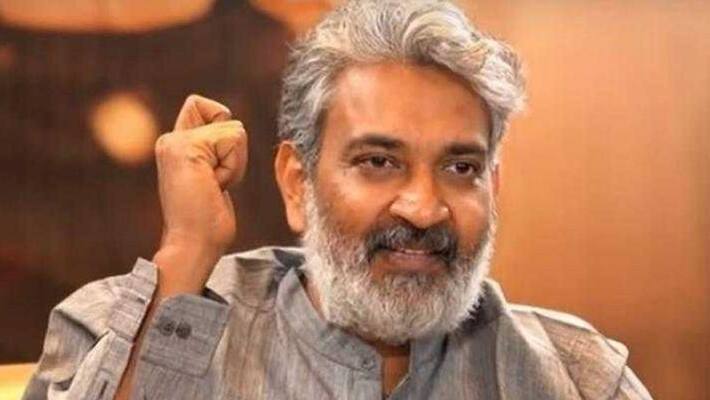 RRR Director SS Rajamouli overjoyed as he meets god Steven Spielberg RRR Director SS Rajamouli overjoyed as he meets god Steven Spielberg