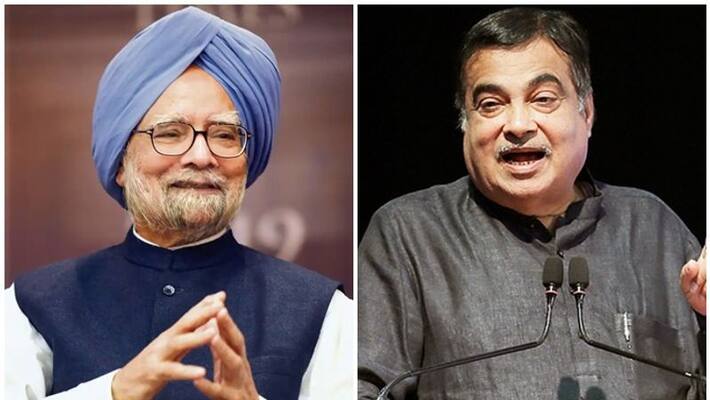 Union Minister Nitin Gadkari said the country was indebted to former Prime Minister Manmohan Singh san Union Minister Nitin Gadkari said the country was indebted to former Prime Minister Manmohan Singh san