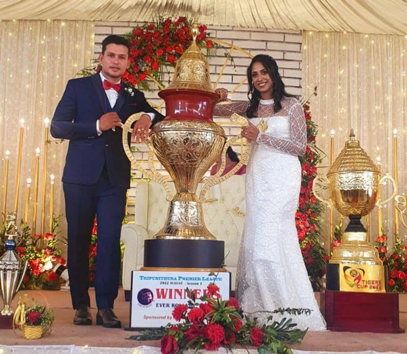 Kochi native local cricketer Sibin Sebastian and Rachel marriage goes viral