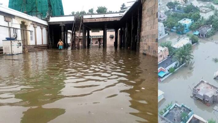 Heavy Rains in tamil nadu dams overflow streets waterlogged Heavy Rains in tamil nadu dams overflow streets waterlogged
