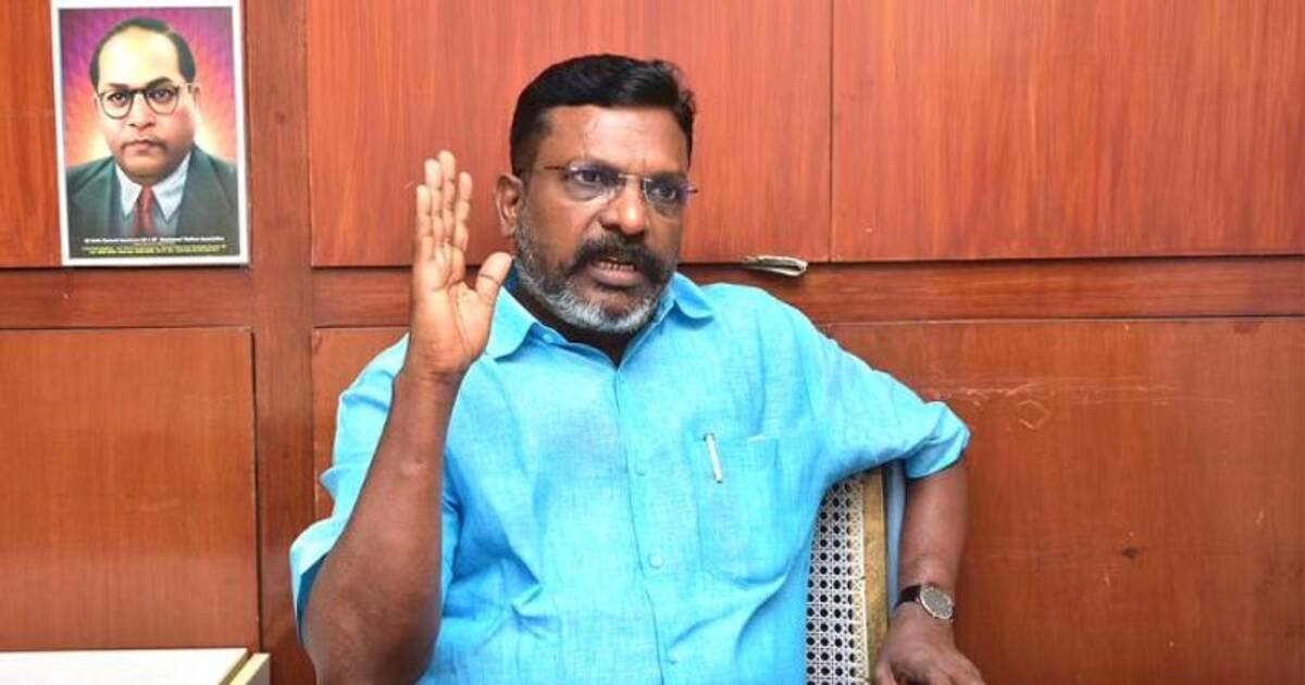 ராகுல்காந்தி பதவி பறிப்பு.! அதிரடியாக களத்தில் இறங்கிய திருமா.! நாடாளுமன்றத்தை ஒத்திவைத்து விவாதிக்க நோட்டீஸ்