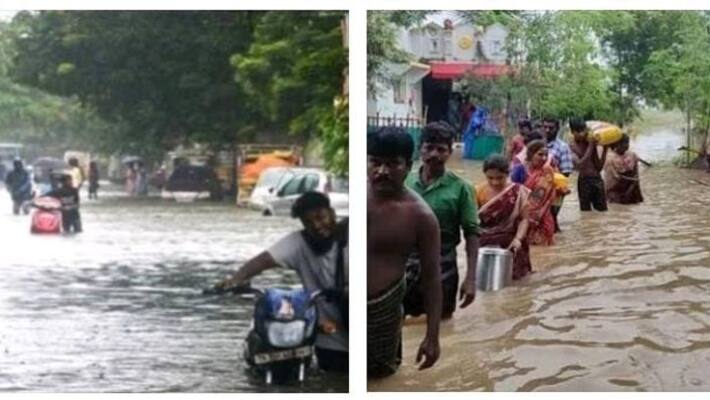 Civilians affected by unprecedented heavy rains in Sirkazhi Civilians affected by unprecedented heavy rains in Sirkazhi