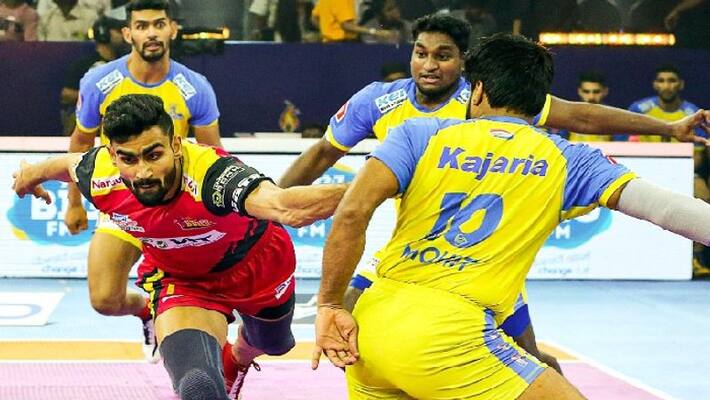 Pro Kabaddi League Bengaluru Bulls Climbs Number 1 spot after beat Tamil Thalaivas kvn Pro Kabaddi League Bengaluru Bulls Climbs Number 1 spot after beat Tamil Thalaivas kvn