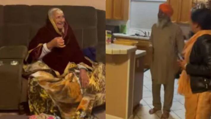 grandfather sees his wife in bridal look in viral video grandfather sees his wife in bridal look in viral video