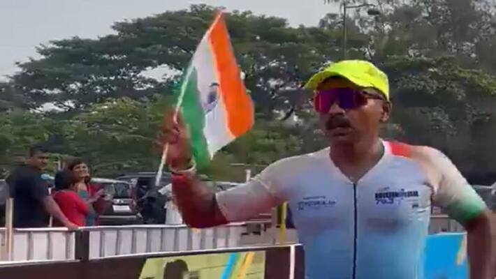 Goa IPS officer defeats cancer, completes tough Ironman triathlon race vva Goa IPS officer defeats cancer, completes tough Ironman triathlon race vva