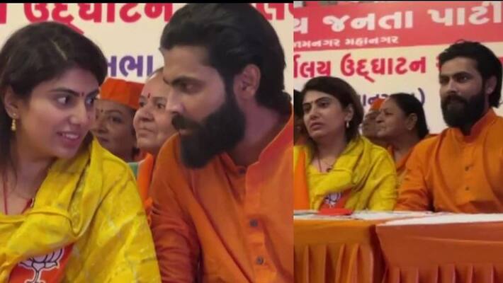 team india Cricketer Ravindra Jadeja holds road show for his wife Rivaba Jadeja in Jamnagar team india Cricketer Ravindra Jadeja holds road show for his wife Rivaba Jadeja in Jamnagar