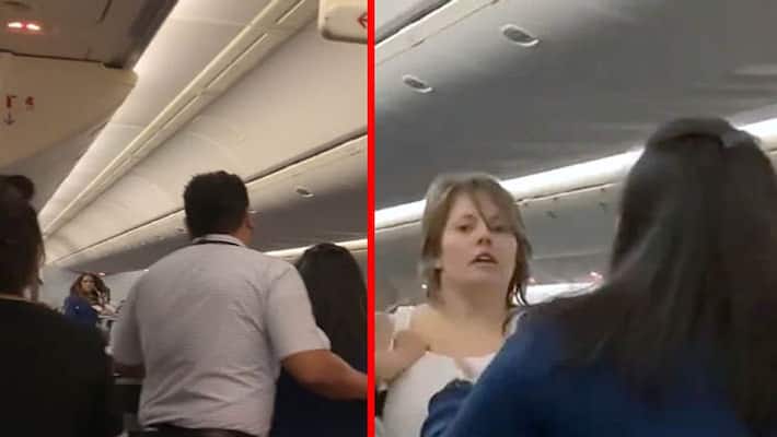 passenger assaulted flight attendent viral video sanfransisco chicago airlines PRA passenger assaulted flight attendent viral video sanfransisco chicago airlines PRA