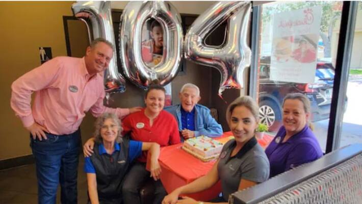Restaurant Celebrates Loyal Customers 104th Birthday Restaurant Celebrates Loyal Customers 104th Birthday