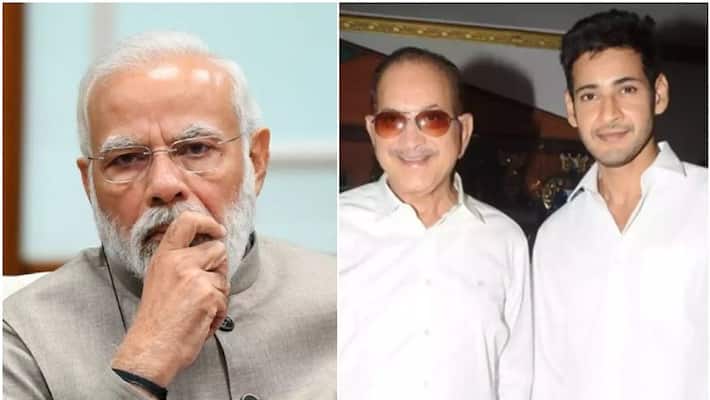 PM narendra modi pay tributes to mahesh babu father krishna death sgk PM narendra modi pay tributes to mahesh babu father krishna death sgk