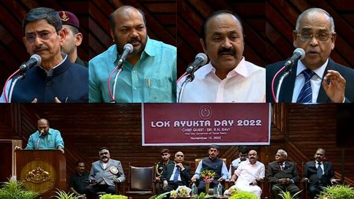 TN governor RN Ravi Shared Stage with minister P Rajeev TN governor RN Ravi Shared Stage with minister P Rajeev