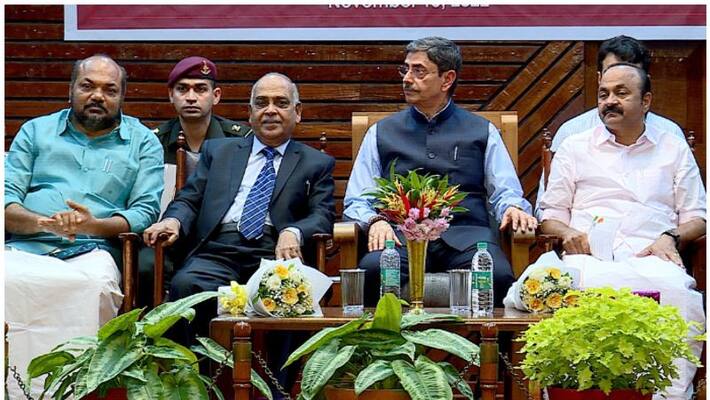 Governors are not rubber stamps Tamil Nadu Governor speech p rajeev in stage Governors are not rubber stamps Tamil Nadu Governor speech p rajeev in stage