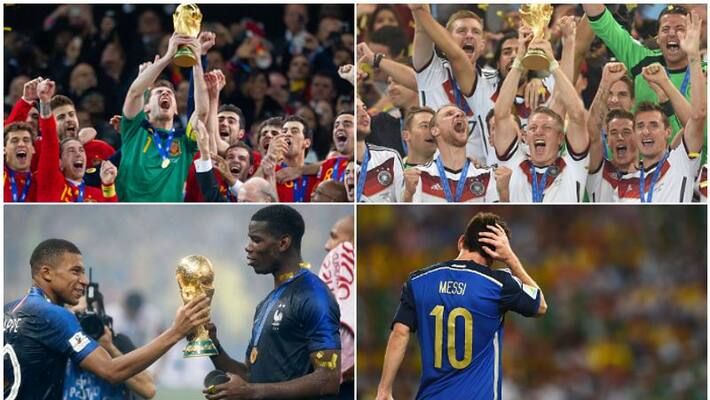 2010 spain 2014 germany 2018 france three world cup winners and lionel messi bad luck story 2010 spain 2014 germany 2018 france three world cup winners and lionel messi bad luck story