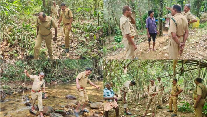 Police search Neryamangalam forest for 4 armed people Police search Neryamangalam forest for 4 armed people