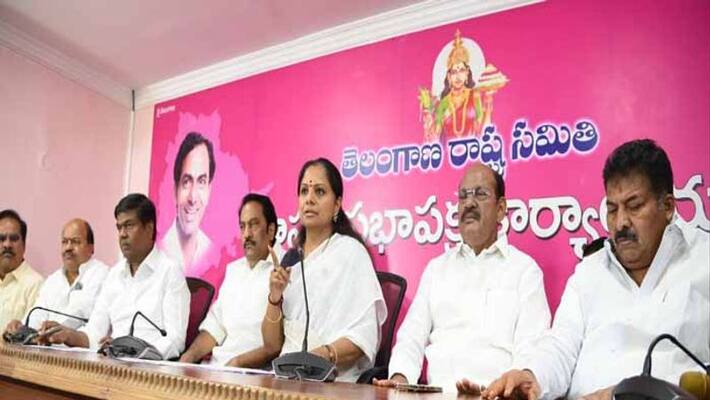 TRS MLC Kavitha Warns To Nizambad MP Arvind TRS MLC Kavitha Warns To Nizambad MP Arvind