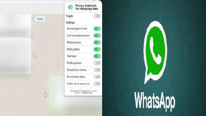 Privacy Extension For WhatsAp Web hides your messages from unwanted glimpses until you hover over them Privacy Extension For WhatsAp Web hides your messages from unwanted glimpses until you hover over them