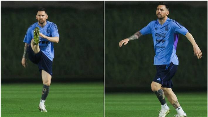 Lionel Messi training ALONE at Argentina camp Lionel Messi training ALONE at Argentina camp