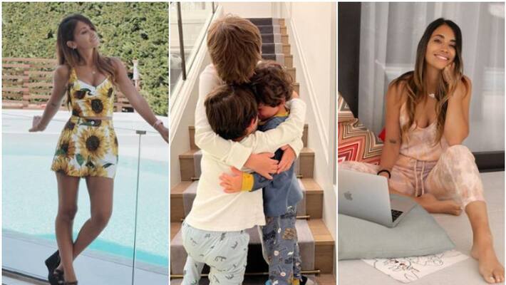 Argentina captain Lionel Messi wife Antonela Roccuzzo shares adorable picture of 3 kids Argentina captain Lionel Messi wife Antonela Roccuzzo shares adorable picture of 3 kids